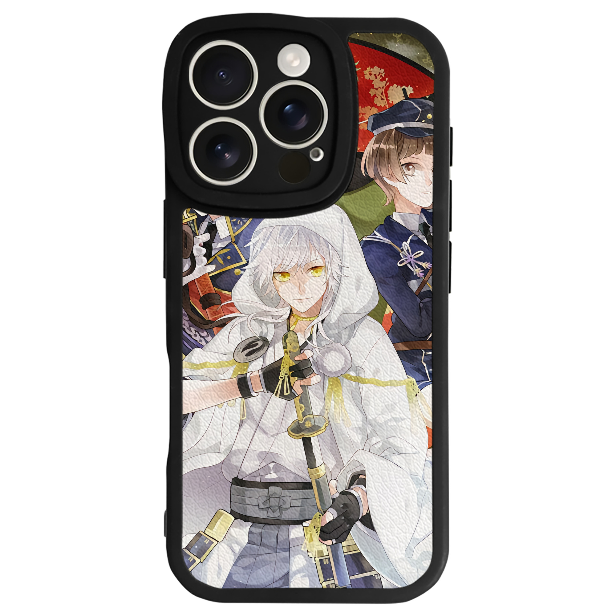 （画像用） 刀剣乱舞 Touken Ranbu 【iPhone 16シリーズ対応】シリコンスマホケース（レザー調） 材質：シリコン